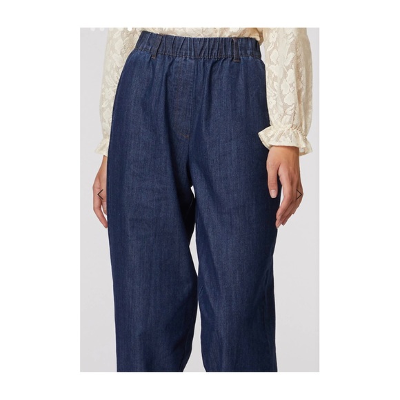 Womens Princess Highway light weight denim paperbag waist pants size 8 BNWT - Picture 6 of 11